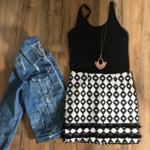 Boho Mini Skirt | Merona Brand | Size 8